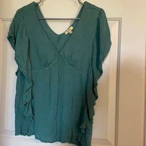 adorable green/blue blouse!!